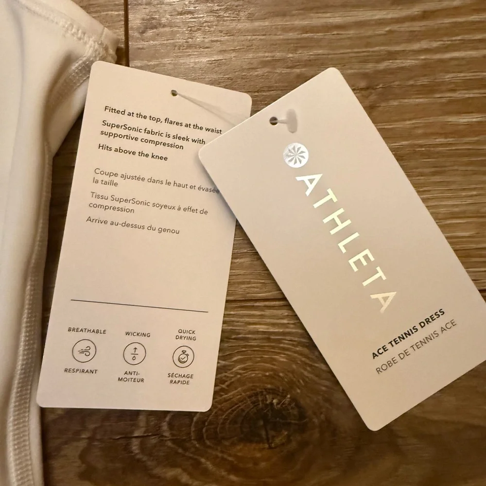Athleta White Tennis Dress
